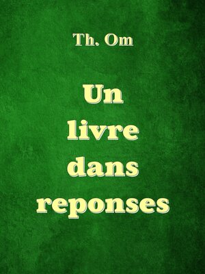 cover image of Un livre dans réponses